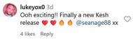 Fans react to Kesha's new song. (Image via Instagram/@kesha)